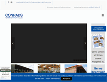 Tablet Screenshot of holzbau-conrads.de